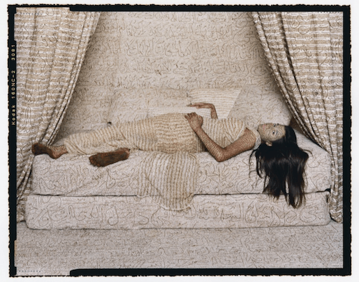 Lalla Essaydi
Les Femmes Du Maroc, Harem Beauty, 2008
Chromogenic print mounted to aluminium with a UV protective laminate
30 x 40 inches
Courtesy of the artist and Edwinn Houk Gallery, New York