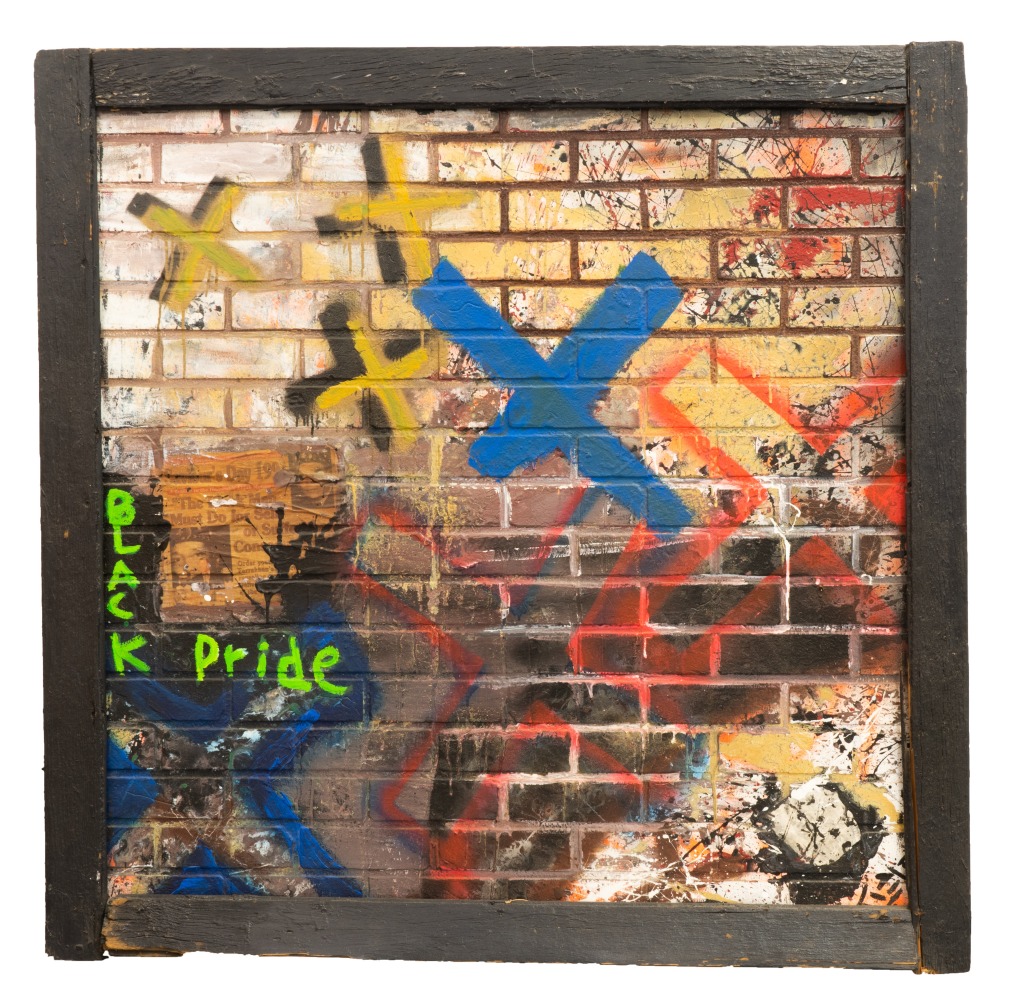 Black Pride, 1991
Mixed media on wood panel
52.25 x 52.5 inches
