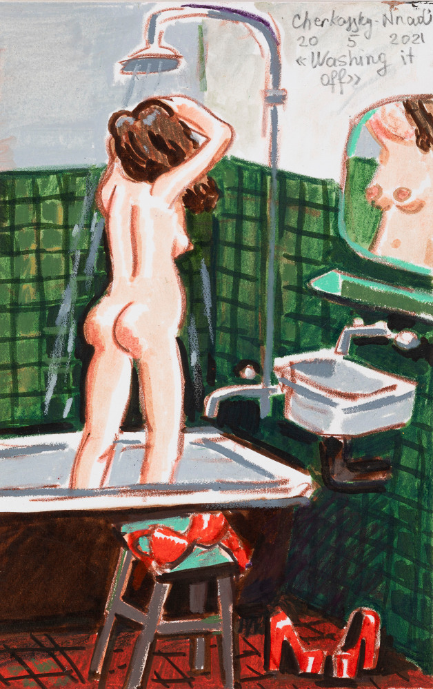 Zoya Cherkassky

Washing It Off, 2021

Mixed media on paper

8 x 5.5 inches