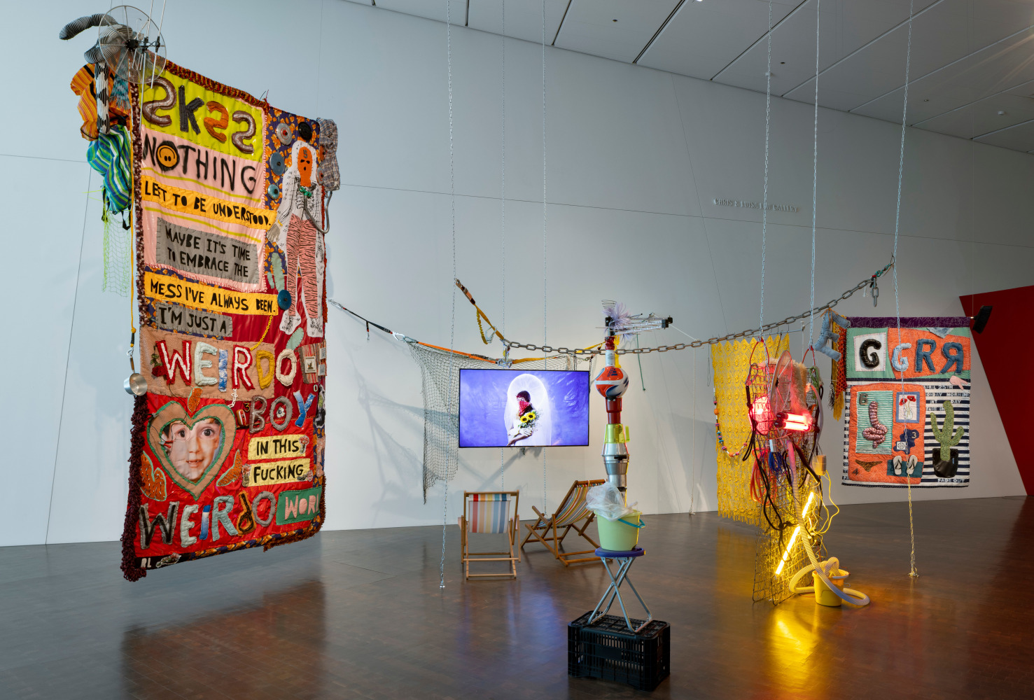 Installation view: Who tells a tale adds a tail. Photo &amp;copy; Denver Art Museum.