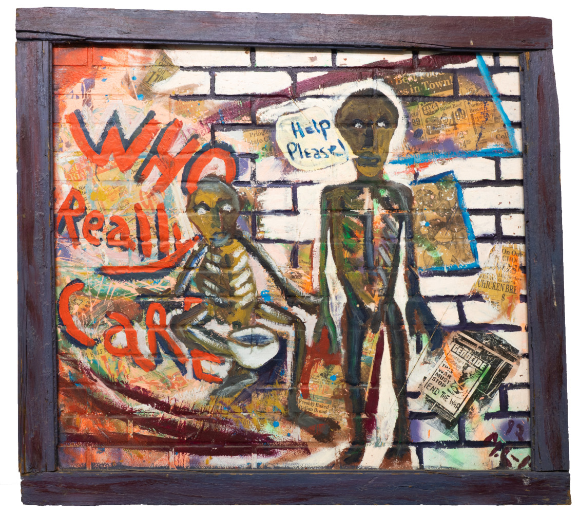 Who Really Cares, 1992
Mixed media on wood panel
47 x 52 inches