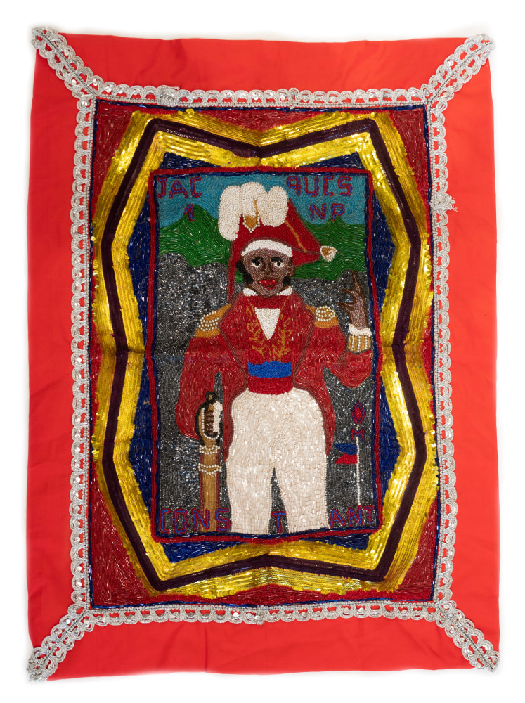 Myrlande Constant
Jean-Jacques Dessalines
c. 2017
Beads&amp;nbsp;and&amp;nbsp;sequins&amp;nbsp;on&amp;nbsp;fabric
31.75 x 23.75 inches