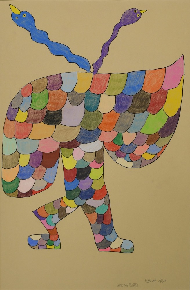 Saimaiyu Akesuk
Dancing Bird, 2023
Graphite, colored pencil, and ink, on paper
22.85 x 15 in