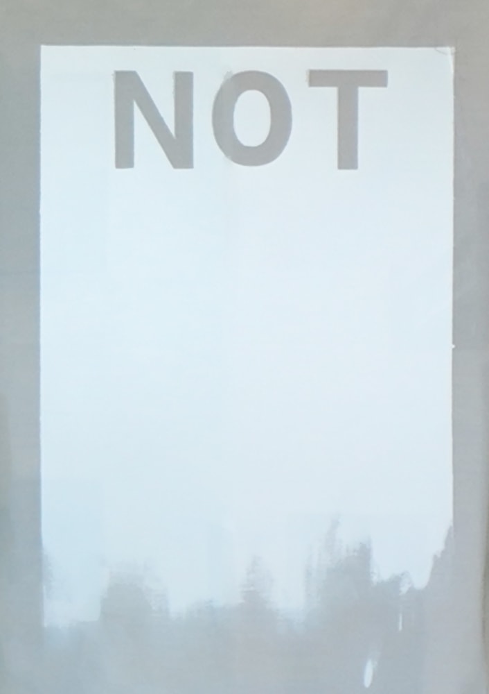 NOT (white), 2018
Acrylic on Linen
64 x 48 inches