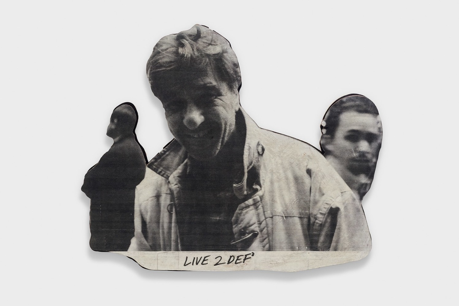 Josh Safdie
Live 2 Def, 2015
39 x 1.5&amp;nbsp;x 34 inches
Xerox, urethane andenamel on Masonite and Plywood