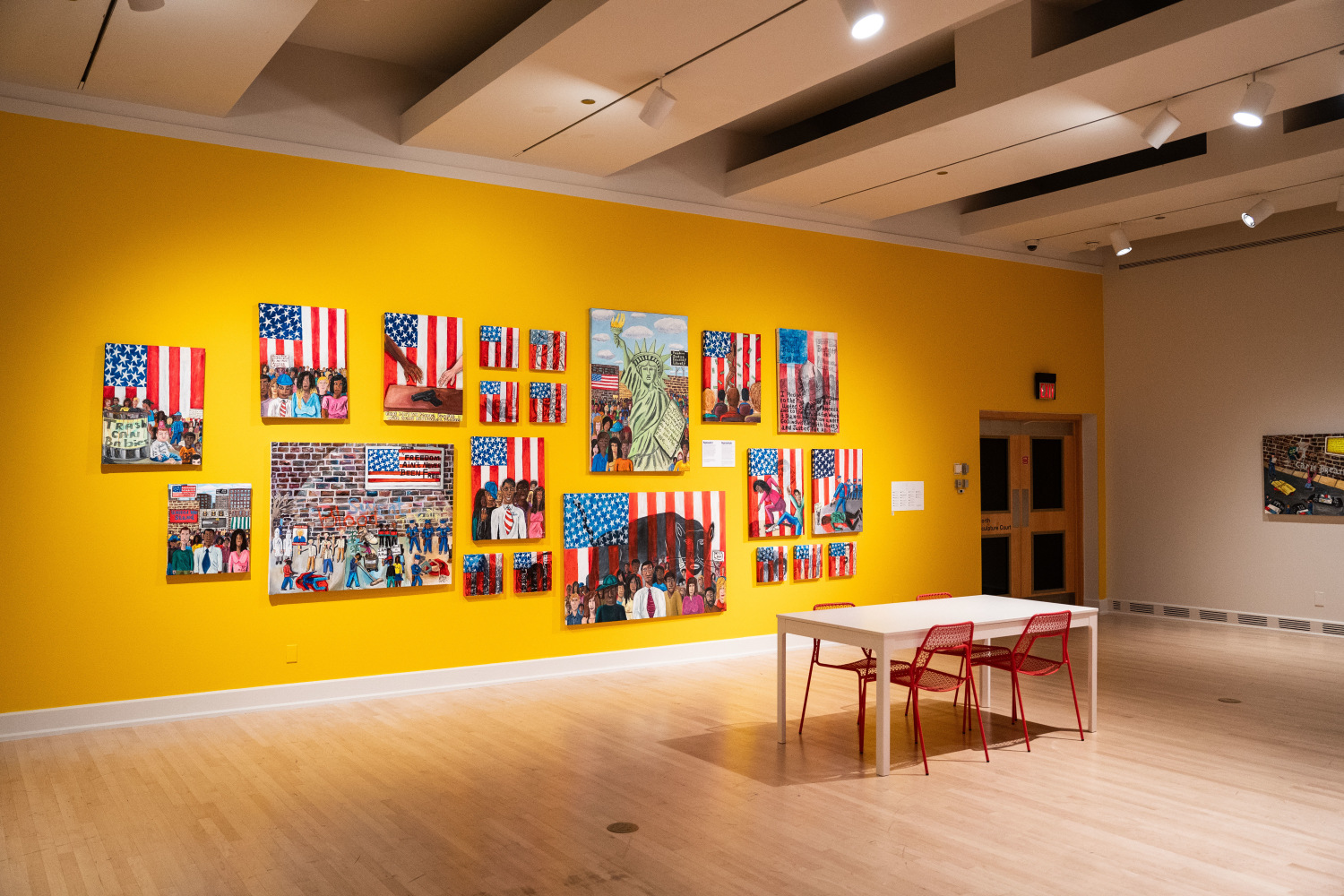 Installation view of “Michaelangelo Lovelace: Art Saved My Life.” ASU Art Museum, Tempe, Arizona, September 13, 2025 - Feb 15, 2026. Photograph courtesy of ASU Art Museum © Diego Lozano.