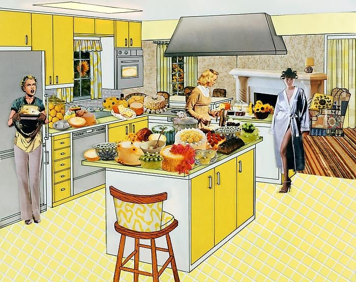Laurie Simmons
The Instant Decorator (Yellow Kitchen), 2003
Flex print
33 x 41 inches (Framed)
Edition 2 of 5
Courtesy of the artist