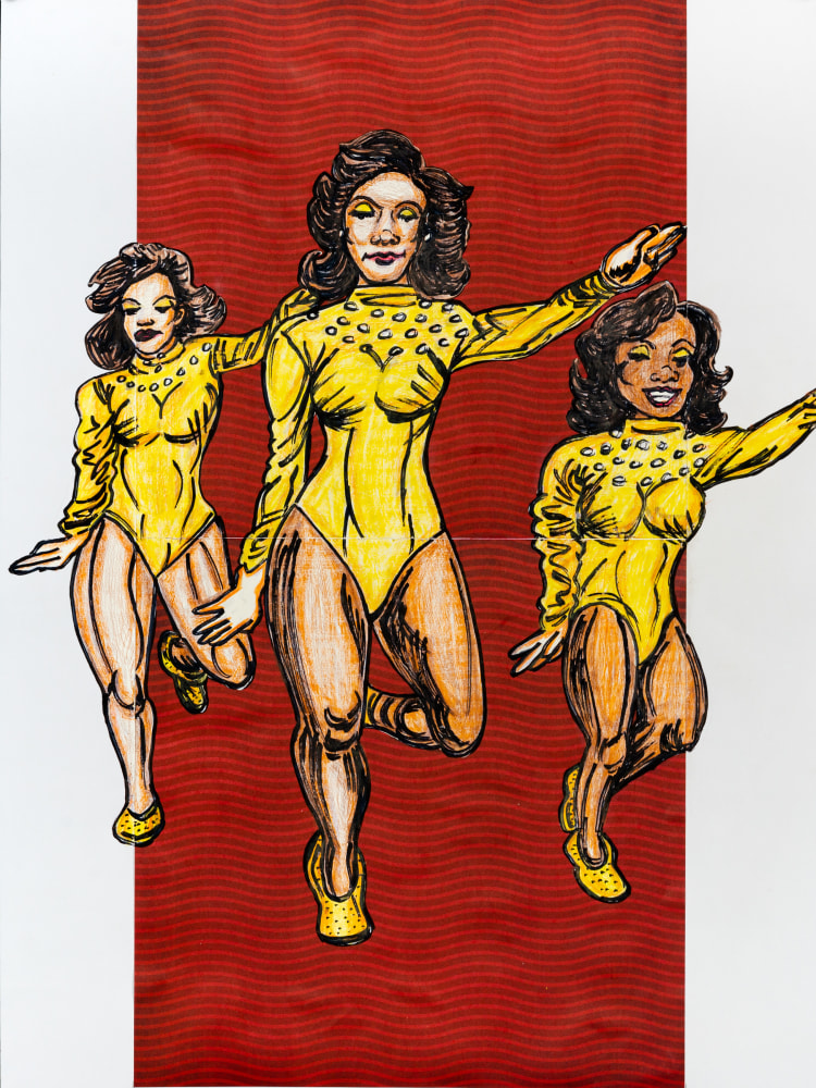 Keith Duncan
Grambling State University Dance Team 1, 2020
Colored pencil and marker on paper
24 x 18 inches&amp;nbsp;