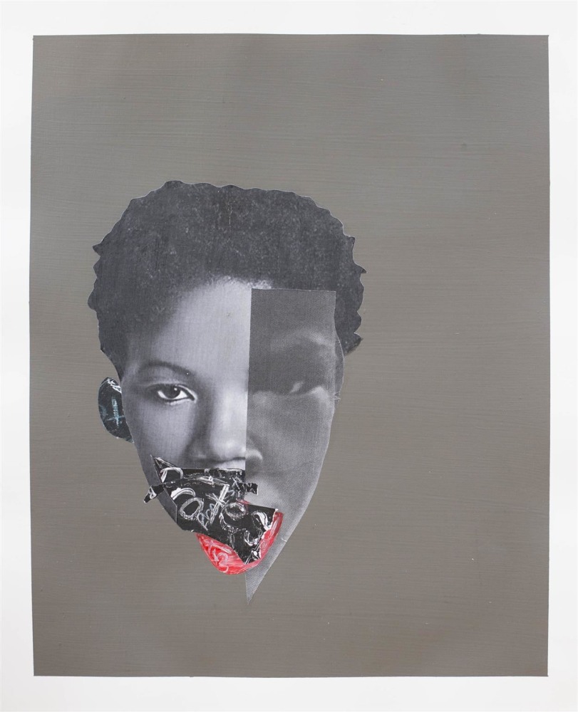 Deborah Roberts
Protest Series, 2015
Collage, mixed media on paper
17 x 14 inches