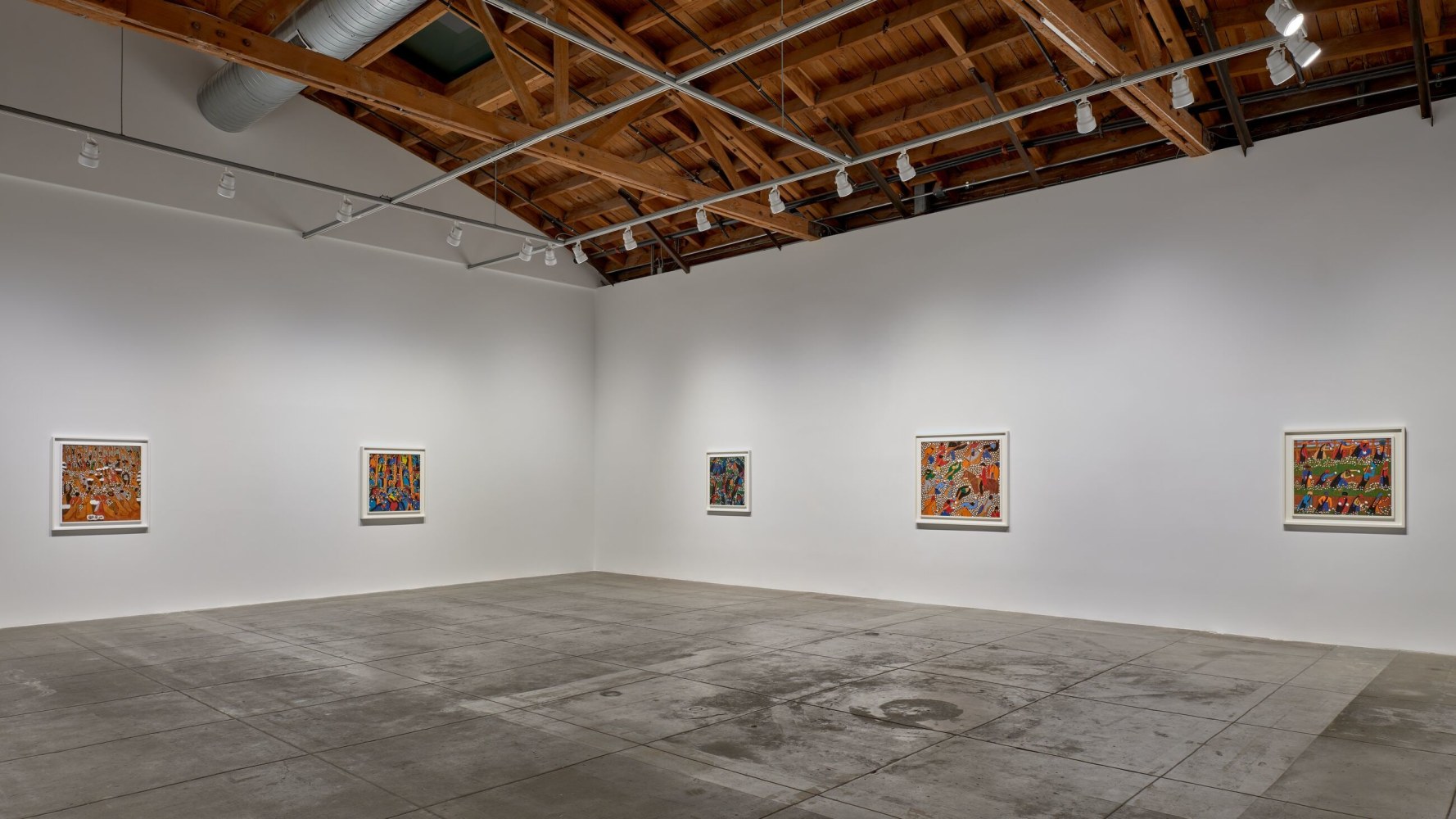 Installation view, &amp;#39;Winfred Rembert. Hard Times&amp;#39;,&amp;nbsp;Hauser&amp;nbsp;&amp;amp; Wirth, Los Angeles CA, 2024. &amp;copy; 2024 The Estate of Winfred Rembert / ARS NY.&amp;nbsp;
Photo: Keith Lubow