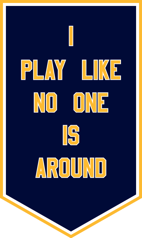 I PLAY LIKE NO ONE IS AROUND from I&amp;#39;VE BEEN HEARD,
in collaboration with NYC Youth on Streetball, 2017
Nylon and tackle twill applique, rod sleeve on back
60 x 36 inches