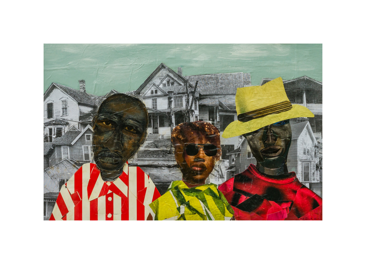 Combs Family, 2003
Paper collage
33 &amp;times; 46 in
&amp;nbsp;