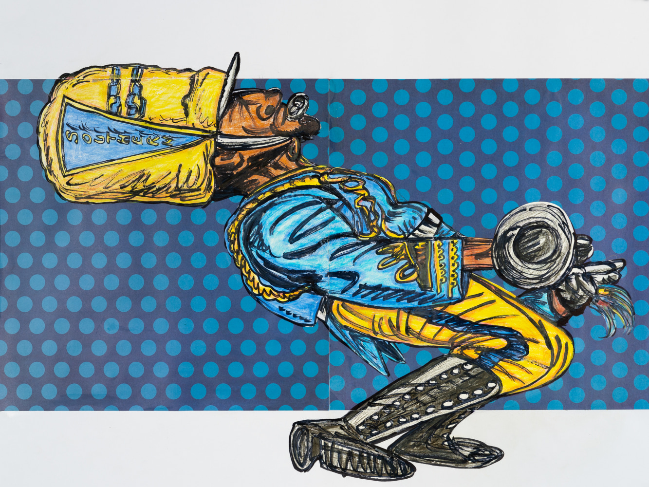 Keith Duncan
Southern University Drum Major 7, 2020
Colored pencil and marker on paper
18 x 24 inches