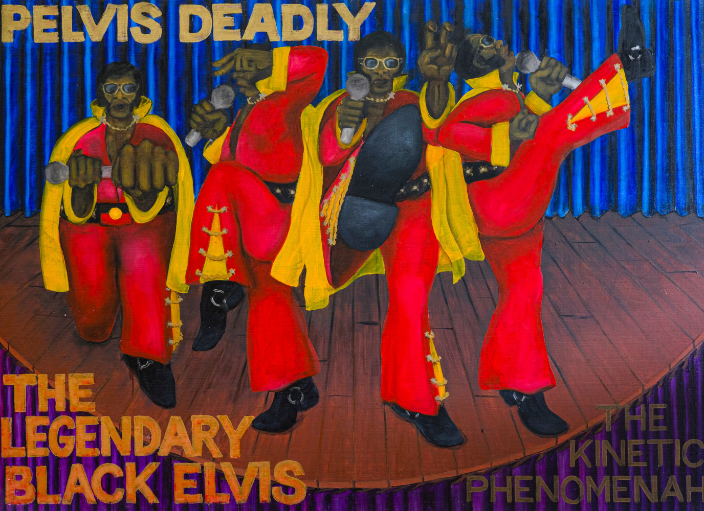 Gordon Hookey
Pelvis Deadly,&amp;nbsp;2005
Oil on canvas
48 x 66.5 inches