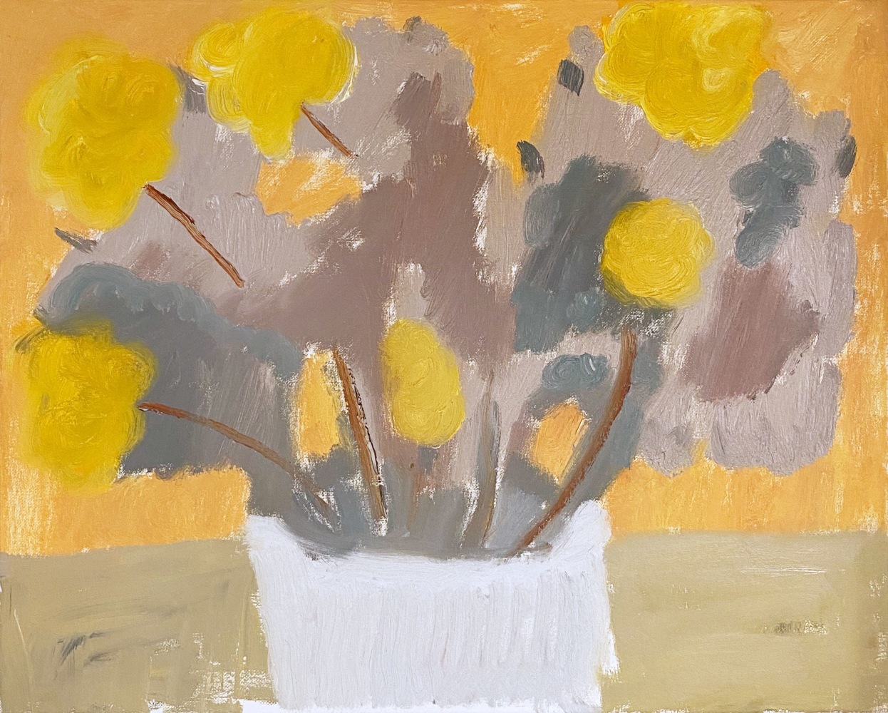 Morgan Hobbs, Plant, At Day  16&quot; x 20&quot;  Oil On Canvas