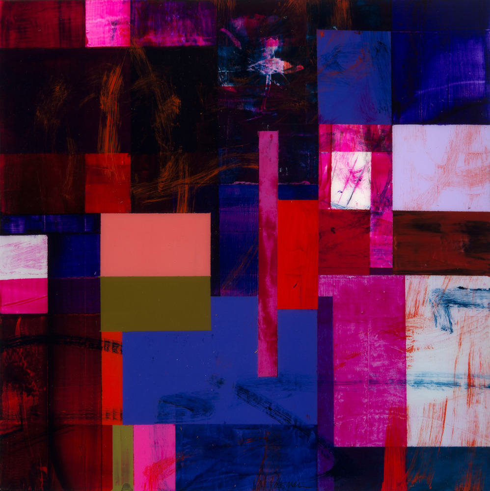 Val Rossman, Rarely Found 12&quot; x 12&quot;  Acrylic On Aluminum