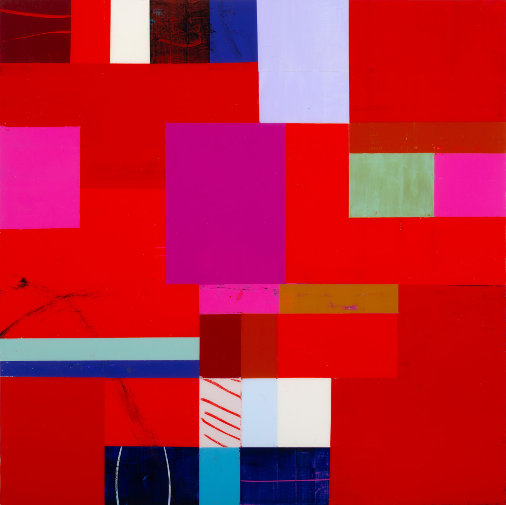 Val Rossman, Been Dropped Into 12&quot; x 12&quot;  Acrylic On Panel