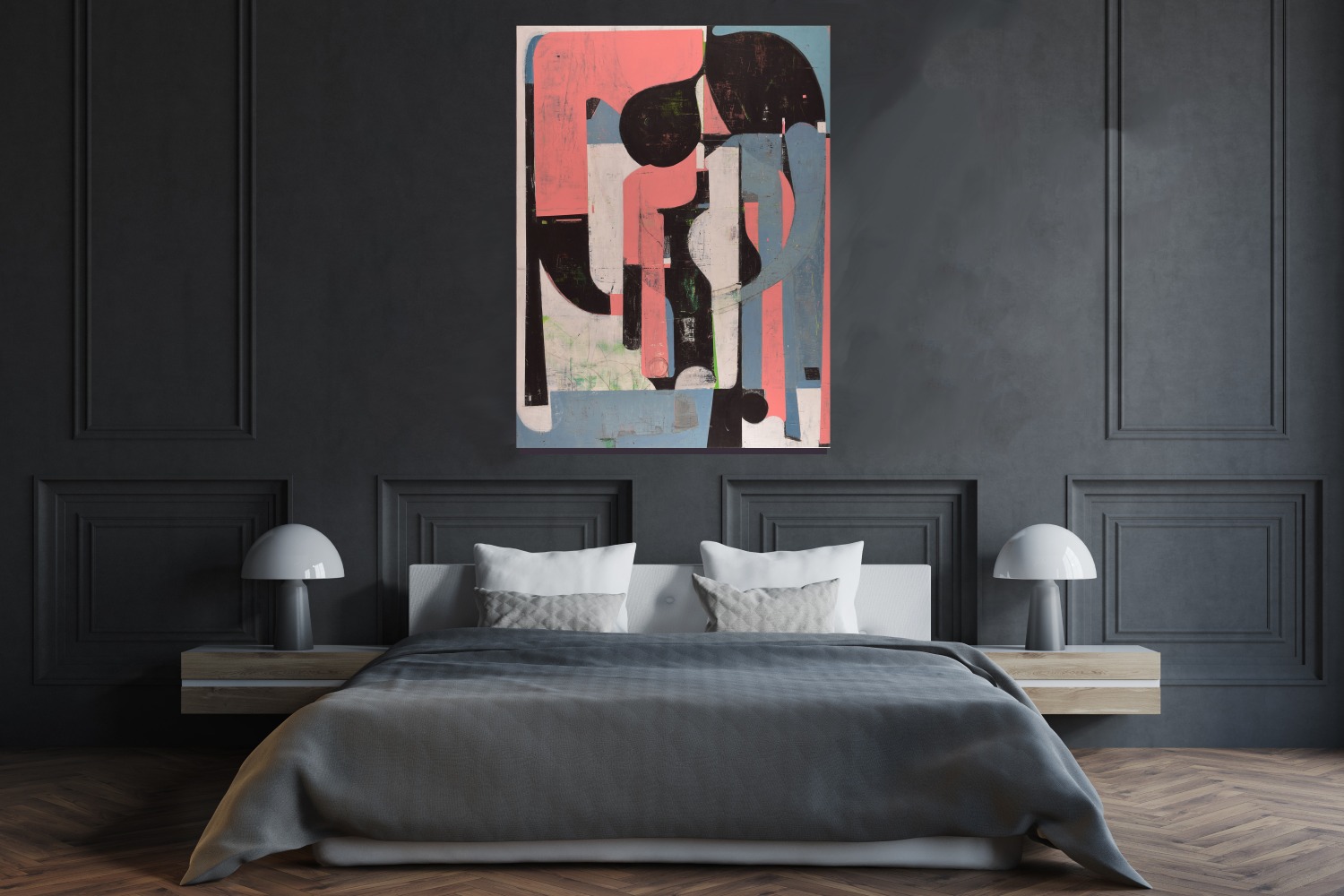 Michael Gallagher, Big Pink  72&quot; x 53.5&quot;  Acrylic On Panel  $11,000