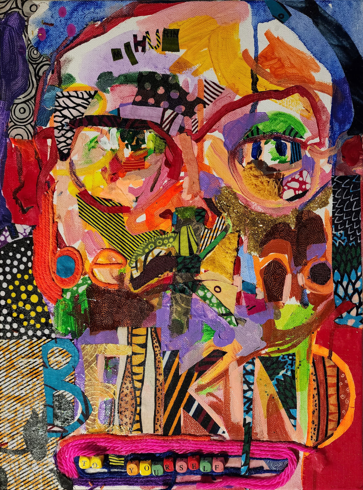 Be Kind To Yourself  16&quot; x 12&quot;  Mixed Media