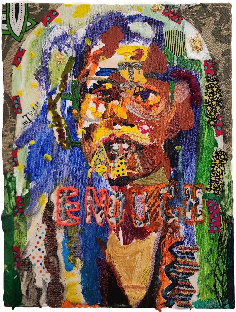 I Am Enough  16&quot; x 12&quot;  Mixed Media