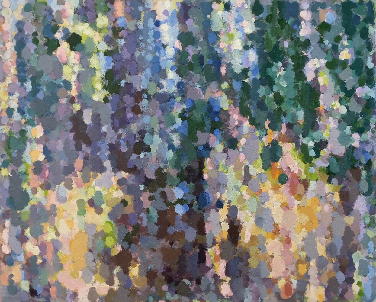 Kurt Moyer, Picnic Meadow  58&quot; x 72&quot;  Oil On Canvas