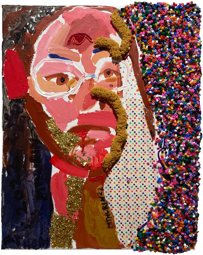 Main Character Energy  20&quot; x 16&quot;  Mixed Media On Stretched Canvas