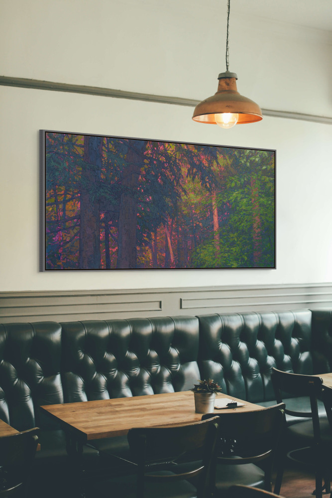 GH Old Growth  36&quot; x 74&quot;  Oil On Belgian Linen