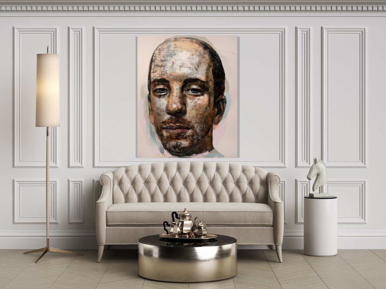 Susan Moore, Sub Rosa 110 63&quot; x 51&quot;  Oil On Canvas