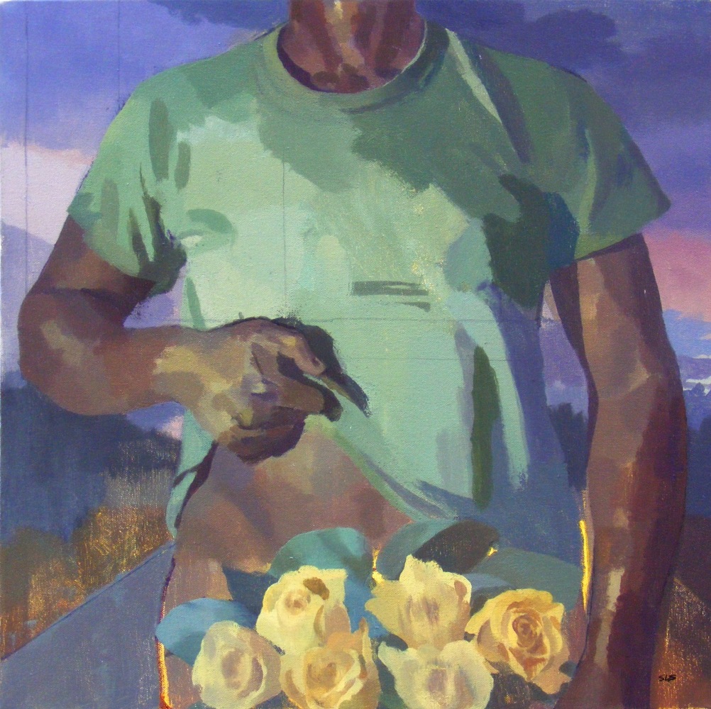 Sterling Shaw, 31 Corrections And Omissions, Portrait Of The Artist At 31  20&quot; x 20&quot;  Acrylic On Canvas