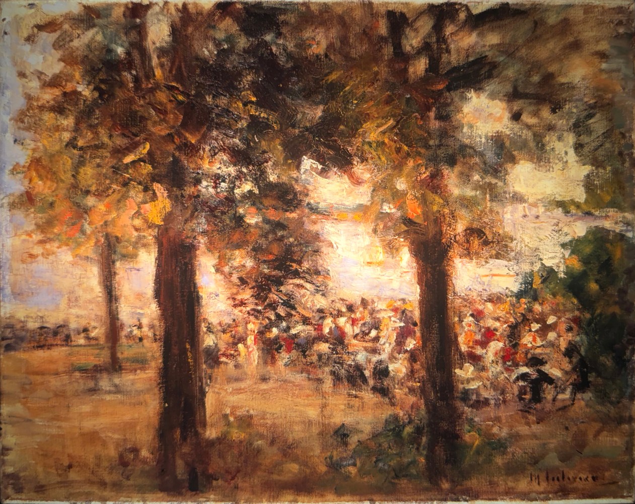 Max Liebermann, Biergarten-Gartenrestaurant

oil on canvas, 48.6 x 61.5 cm