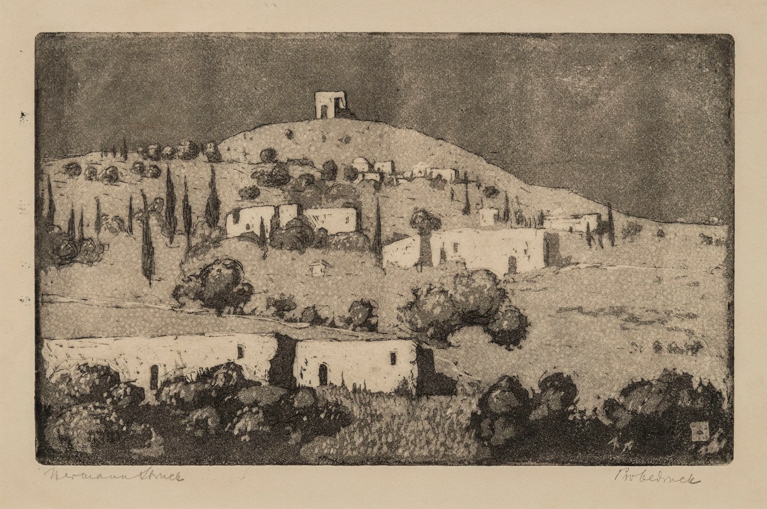 Hermann Struck, Nazareth, 1905, Etching
8.86 by 5.51 inches (22.5 by 14 cm)
&amp;nbsp;