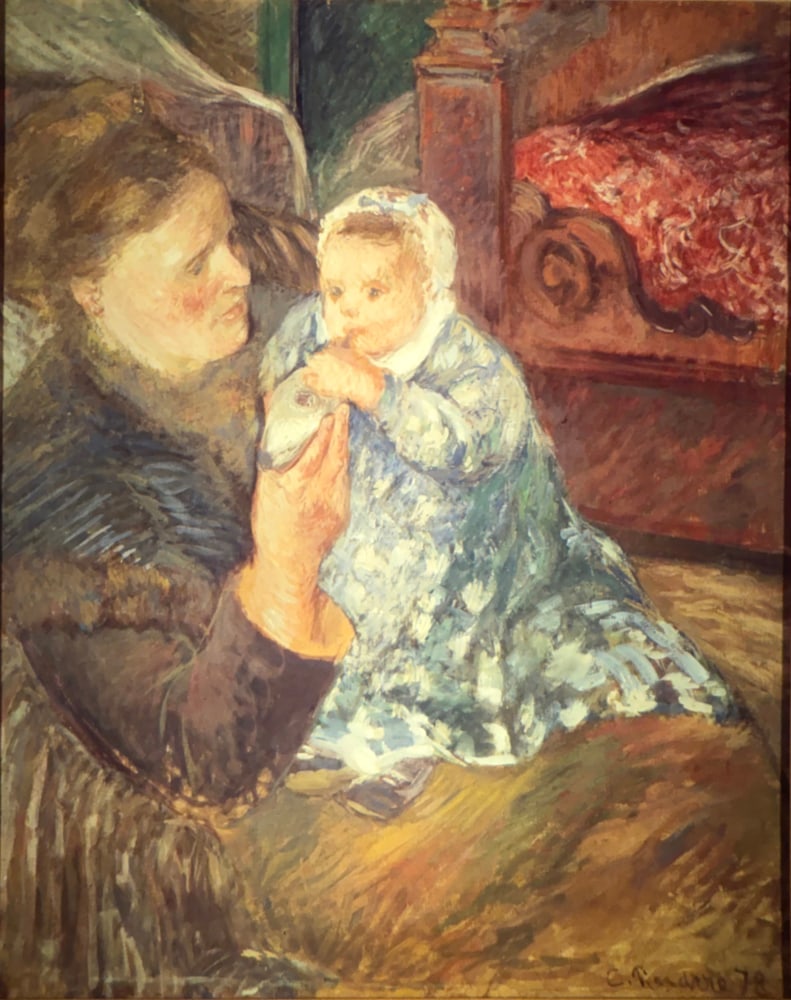 Camille Pissarro, Mere et enfant, 1878

distemper on canvas, 81 x 65 cm