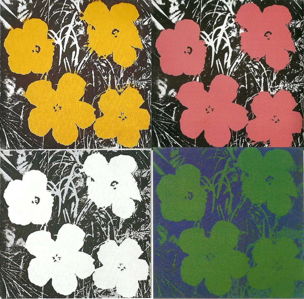 Andy Warhol, Flowers, c. 1964

silkscreen on canvas, 20.3 x 20.3 cm each