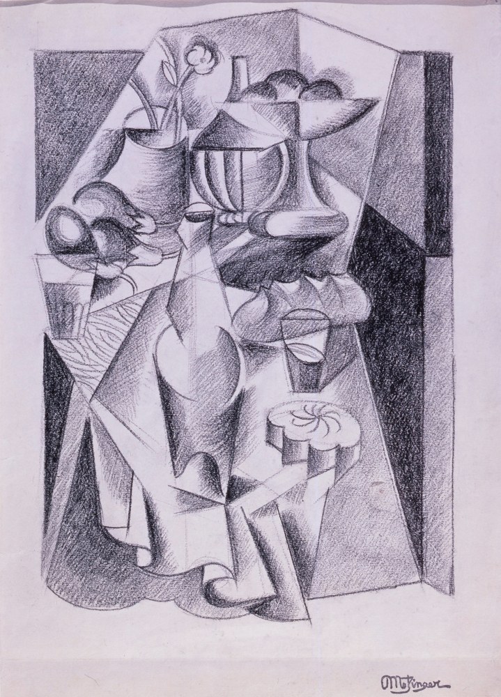 Jean Metzinger, Cubist Still Life, c.1918

conte crayon on paper, 34.2 x 24.4 cm