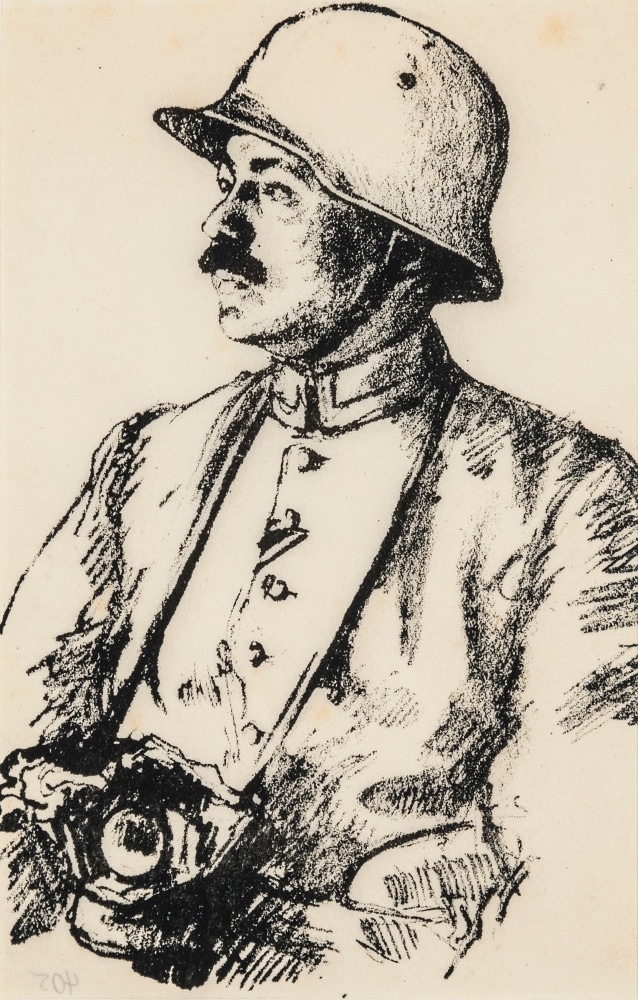 Hermann Struck, Soldier, c. 1916
Lithograph, 5 by 7.76 inches (12.7 by 19.7 cm)
&amp;nbsp;