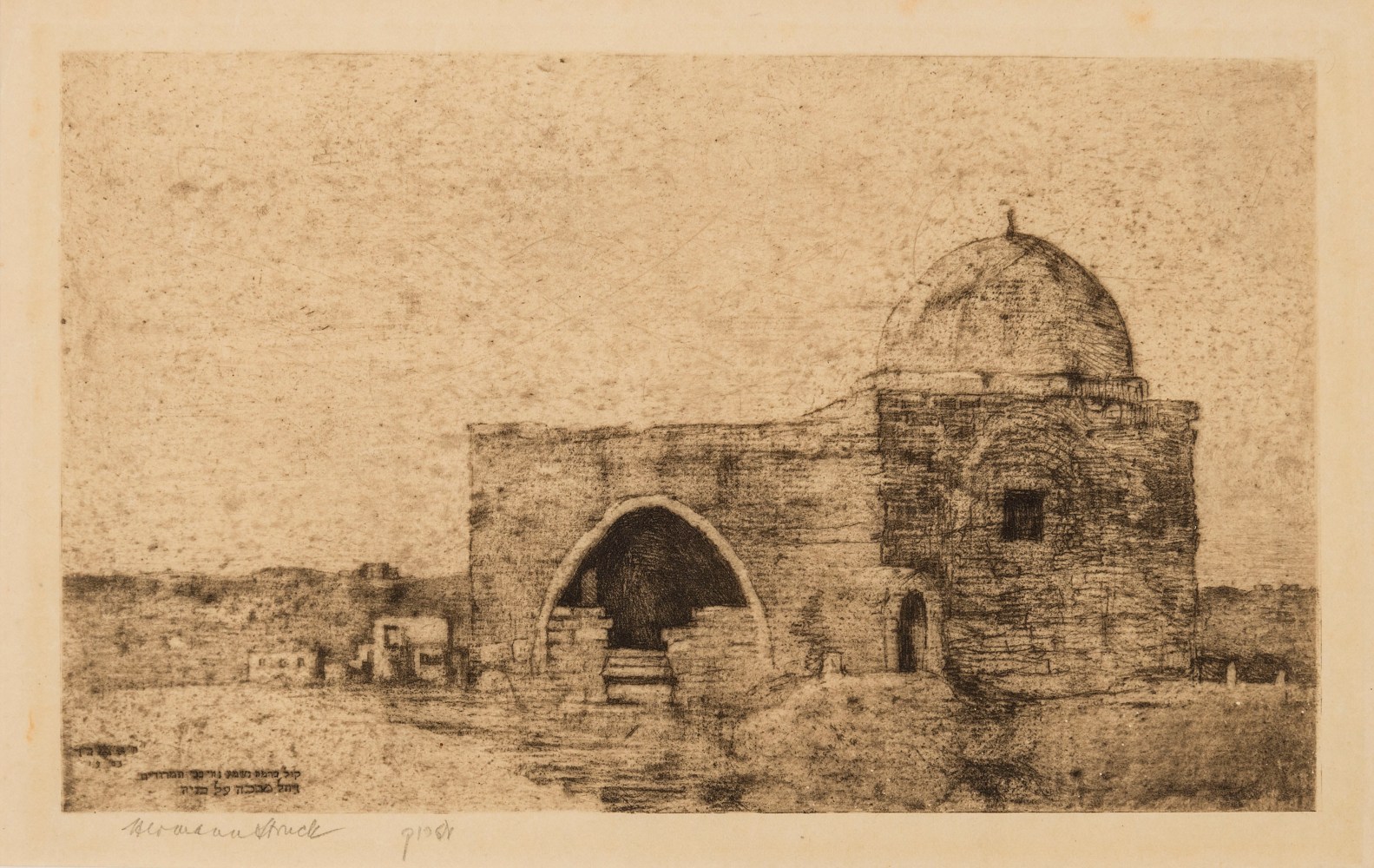 Hermann Struck, Rachel&amp;#39;s Tomb, 1903, Etching
9.37 by 5.71 inches (23.8 by 14.5 cm)
&amp;nbsp;