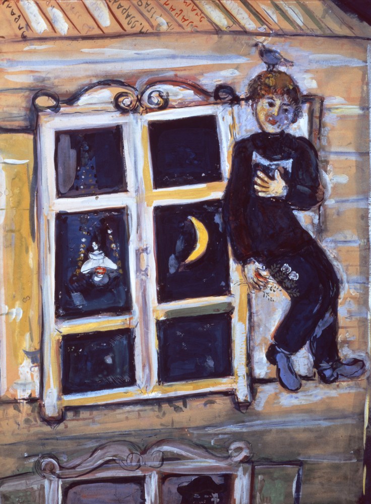 Marc Chagall, L&amp;#39; Etudiant,1925, gouache, 65 x 50 cm