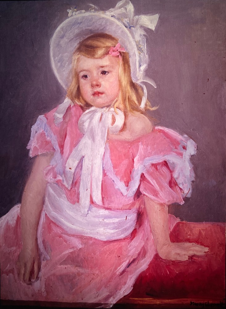 Mary Cassatt, Sara Assise,1901

oil on canvas, 73 x 54 cm