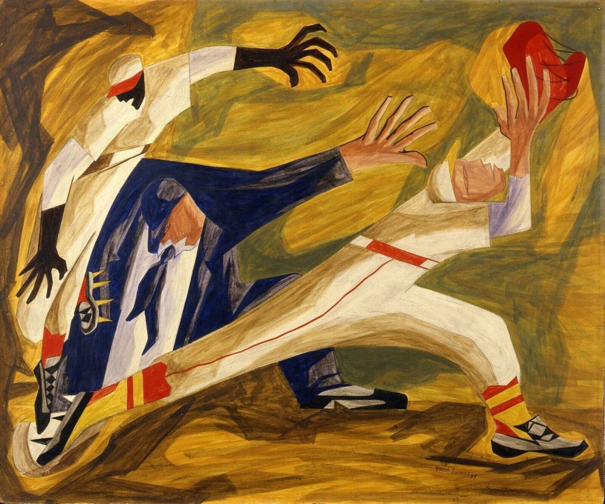 Jacob Lawrence, The Long Stretch,1949

egg tempera on hardboard, 20 x 24 inches