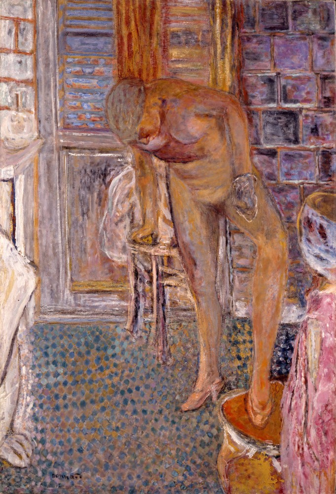 Pierre Bonnard, Nu au gant de crin, c.1932

oil on canvas, 50 x 34 1/4 inches (127 x 87 cm)