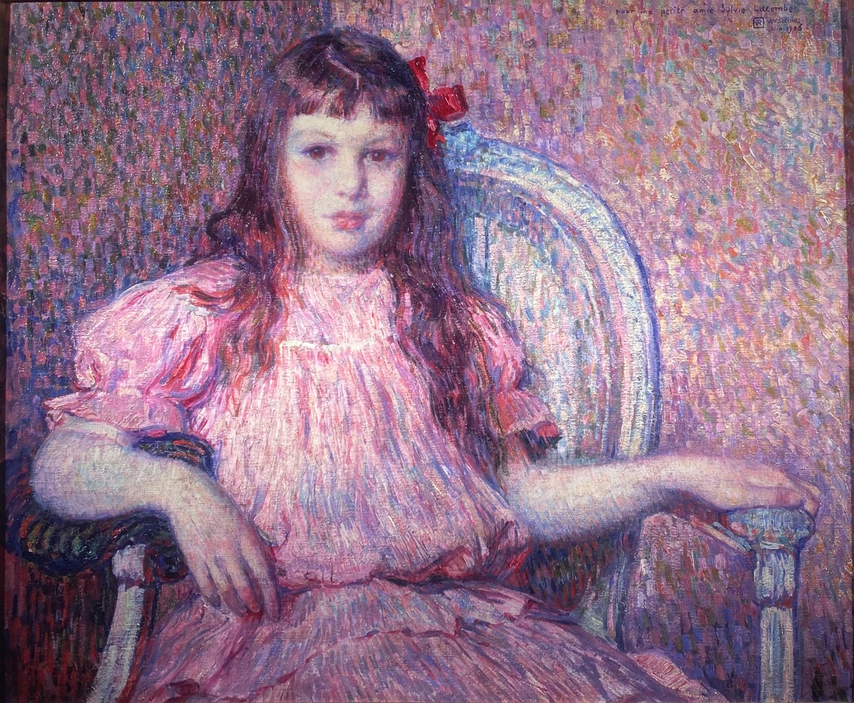 Theo Van Rysselberghe, Portrait de Jeune Fille

en Rose, 1906, oil on canvas, 60.3 x 73.6 cm