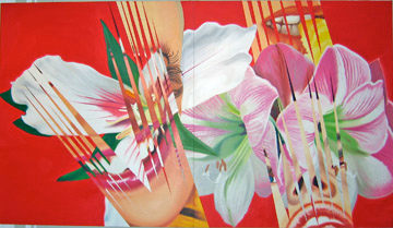 James Rosenquist, Shriek, 1986, oil on canvas, 177.8 x 311.8 cm