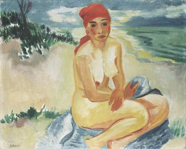 Hermann Max Pechstein, Madchen am Strand

1923, oil on canvas, 80.5 x 100 cm