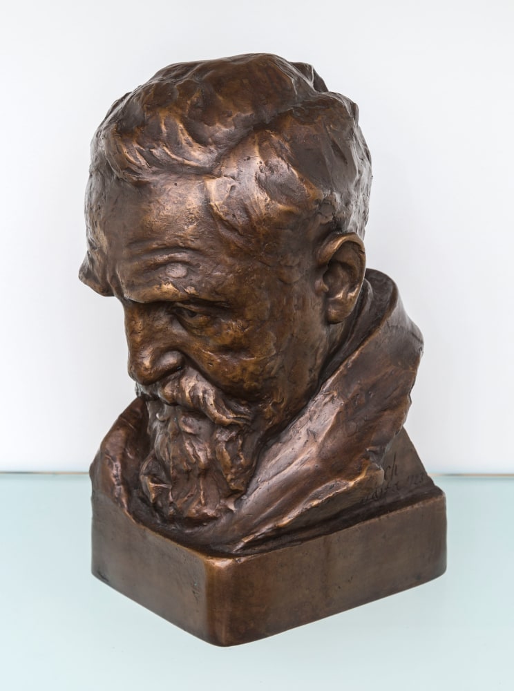 Strick, Bust of Hermann Struck, original plaster 1923, bronze 2011

bronze, 15.75 by 9.45 by 11.02 inches (40 by 24 by 28 cm) Ed. 1 of 2

&amp;nbsp;