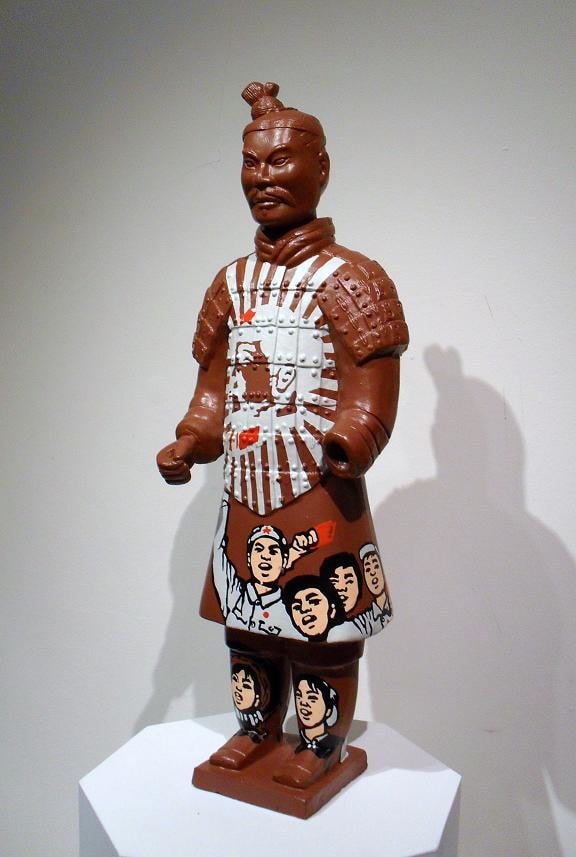 Liu Fenghua, Terracotta Warriors, 2008

acrylic on ceramic, 59 x 19 x 12 cm