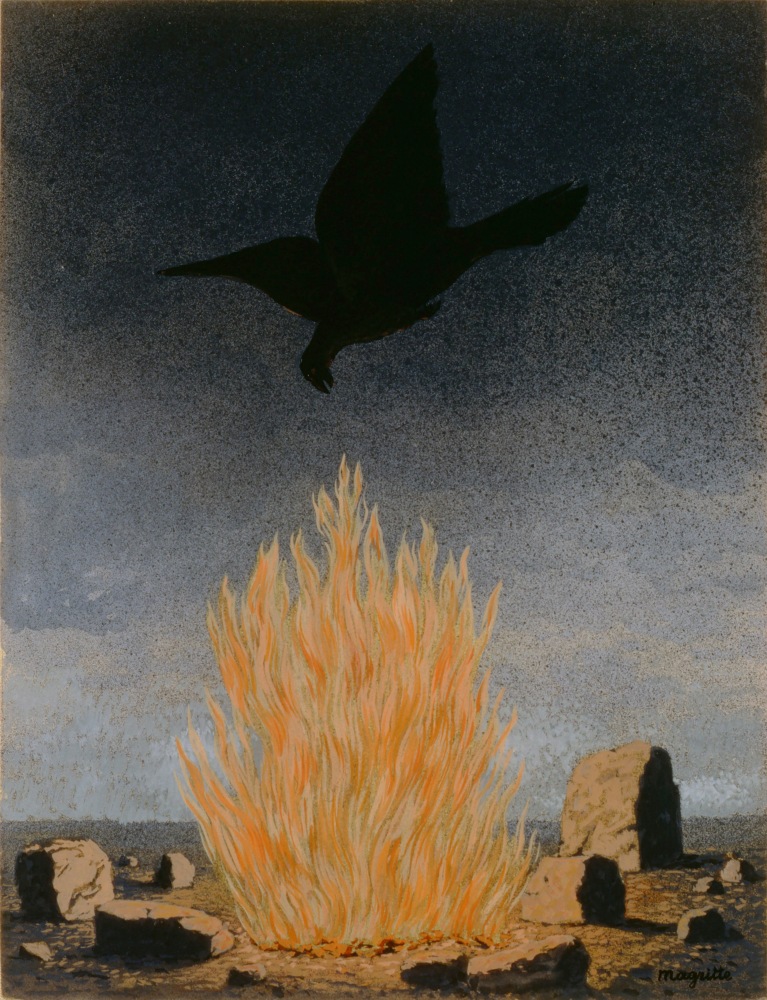 Rene Magritte, Les fanatiques, 1961

gouache on paper, 25 x 19.1 cm