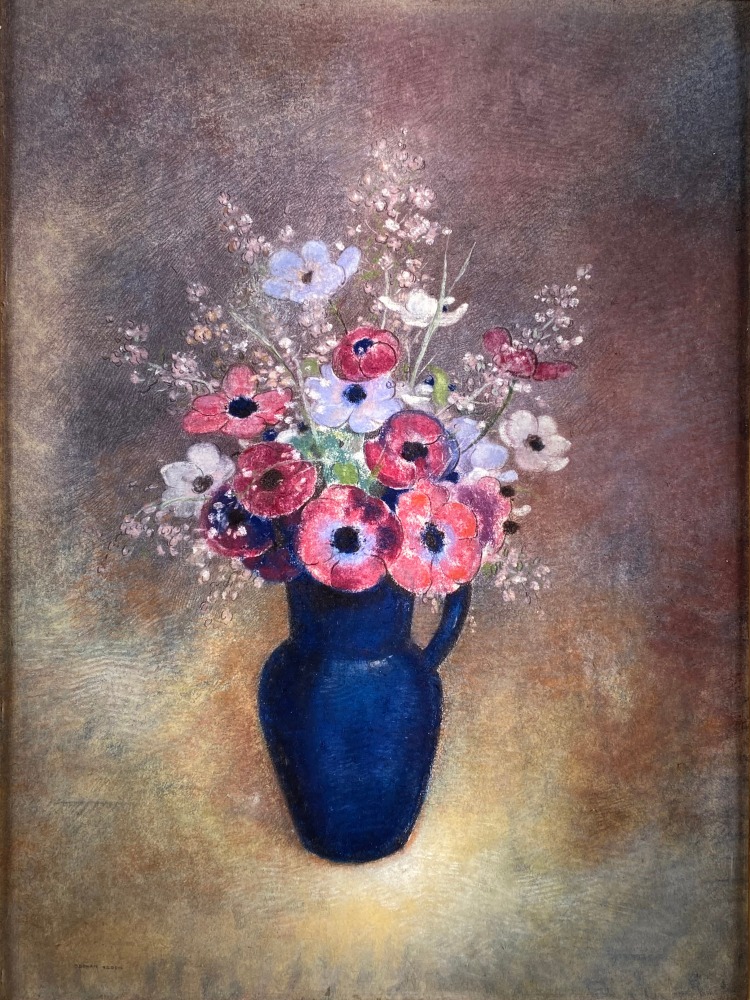 Odilon Redon, Anemones dans une cruche

c.1910-1915, pastel, 15 1/2 x 11 5/8 inches