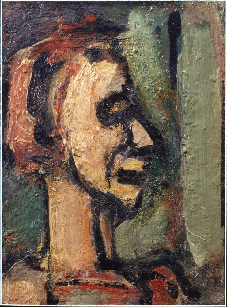 Georges Rouault, Clown (Head of Man, &amp;quot;Satan&amp;quot;)

oil on canvas