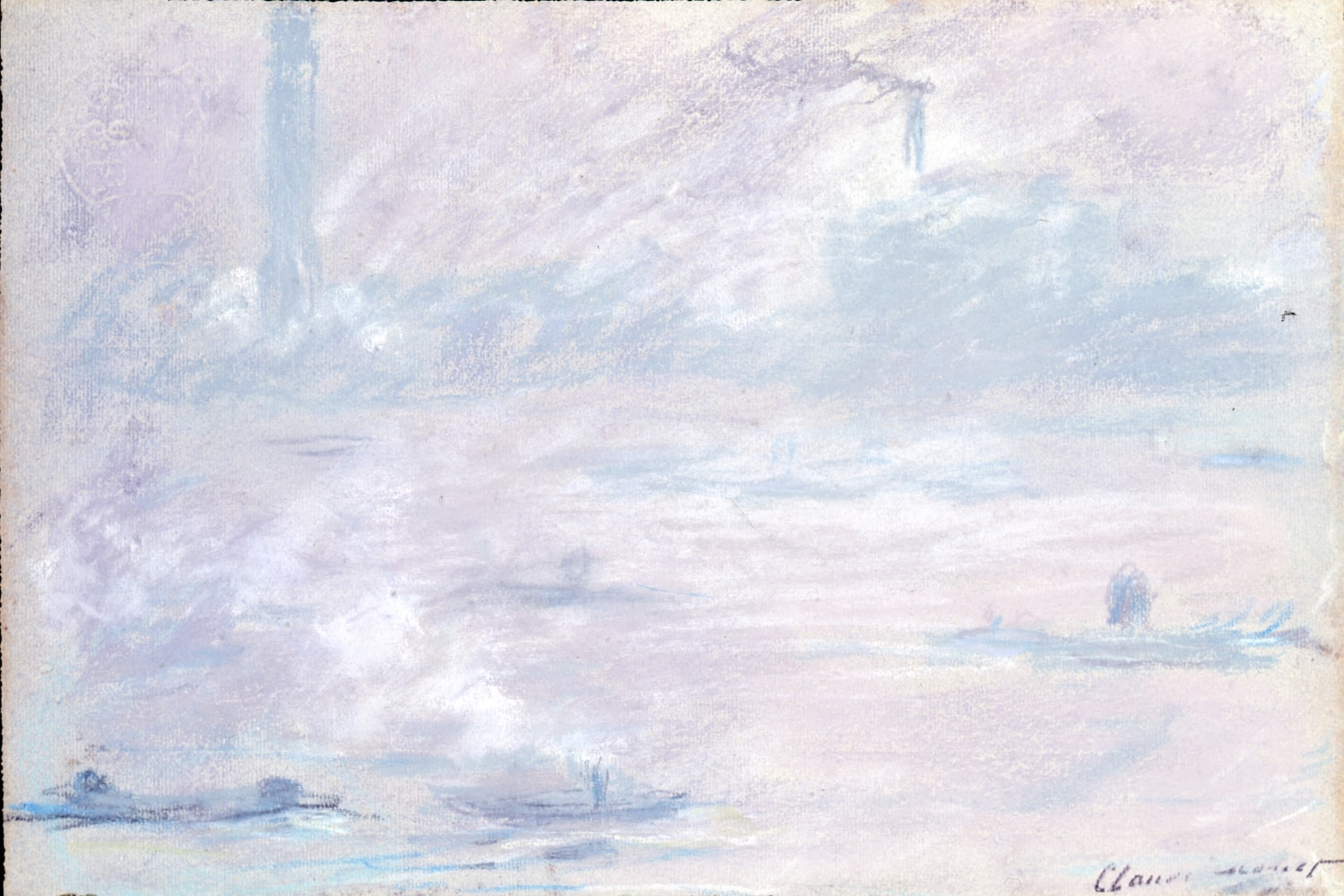 Claude Monet, Bridge on the River Thames, c.1899-1901

pastel on board, 12 1/4 x 18 inches (31 x 44 cm)