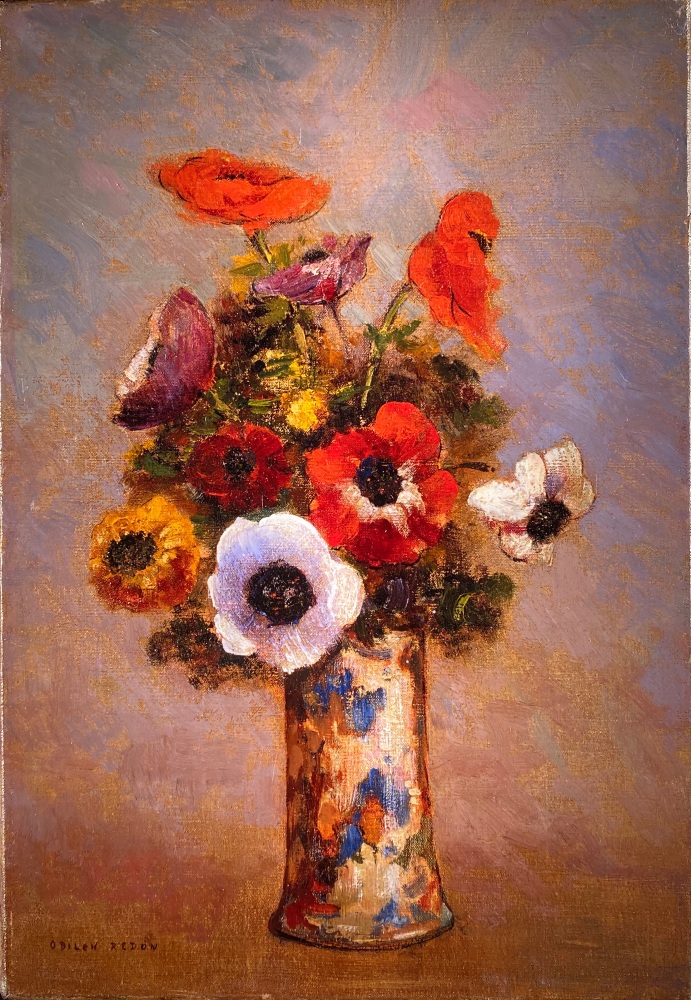 Odilon Redon, Anemones

oil on canvas, 13.75 x 9.5 inches